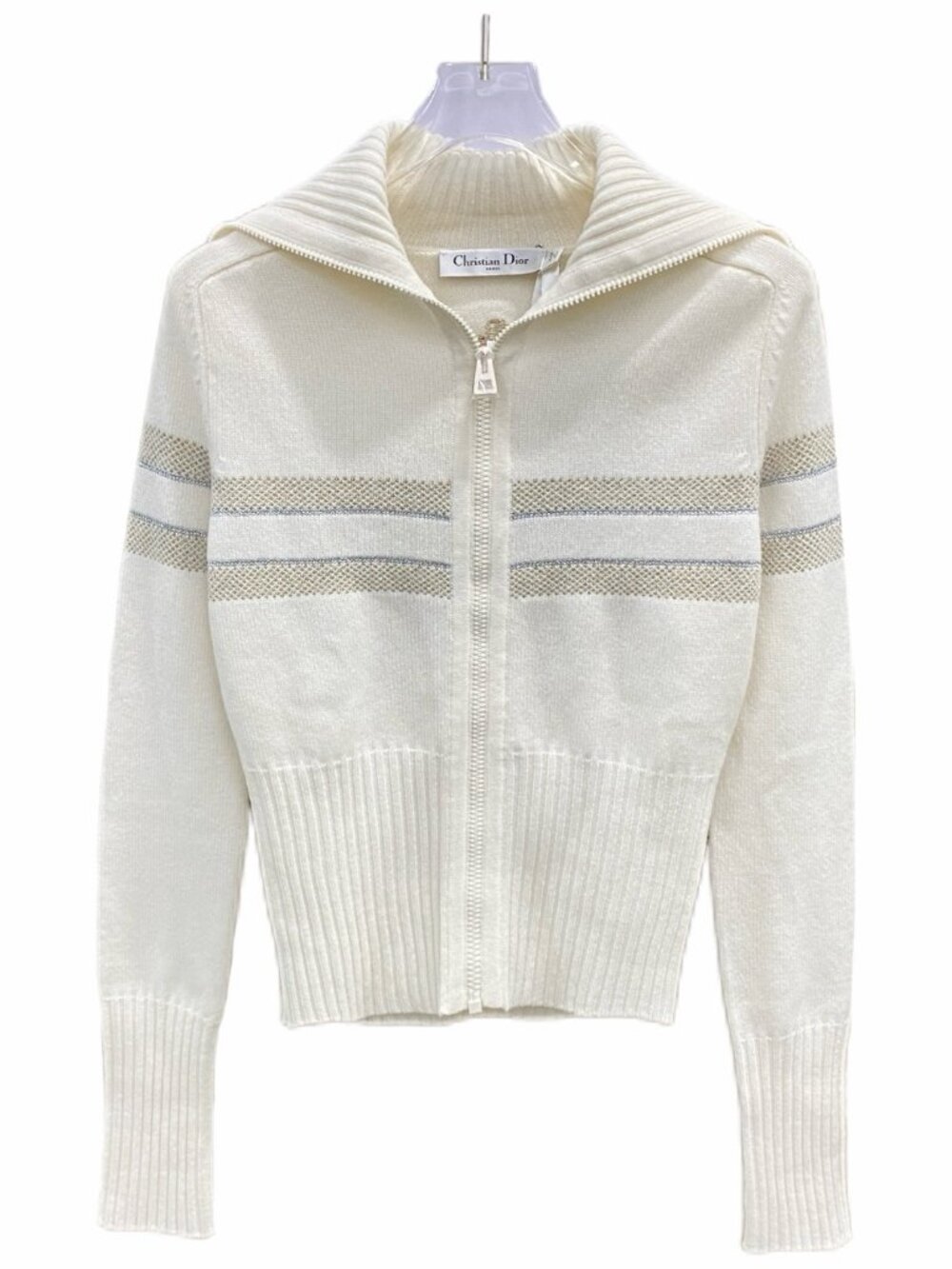 H32441 Dior Dioralps off-white cardigan jacket 36 S size new stored with tag